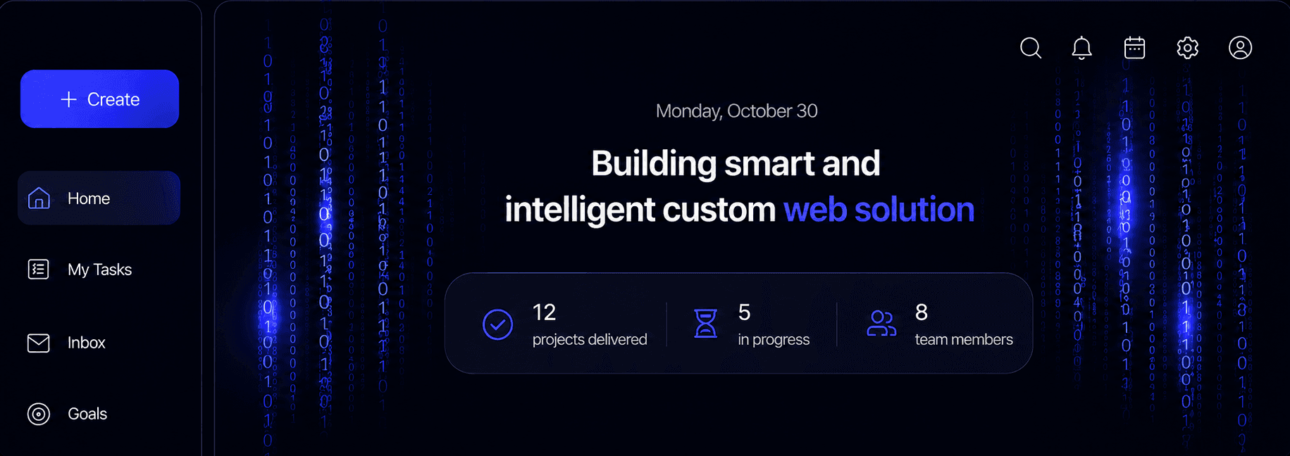 Akoode web development platform dashboard